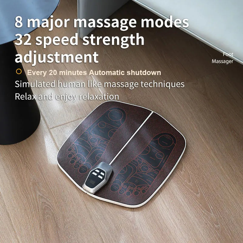 JianYouCare EMS Foot Massager Pad remote control Muscle Stimulation Improves Blood Circulation Acupoints massage usb charge home