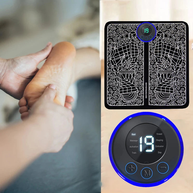 Electric Foot Massager Pad Muscle Massage Relaxation Trainer For Massage Fitness Outdoor Sport Home Family Relax